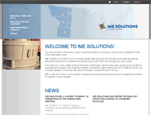 Tablet Screenshot of imesolutions.com